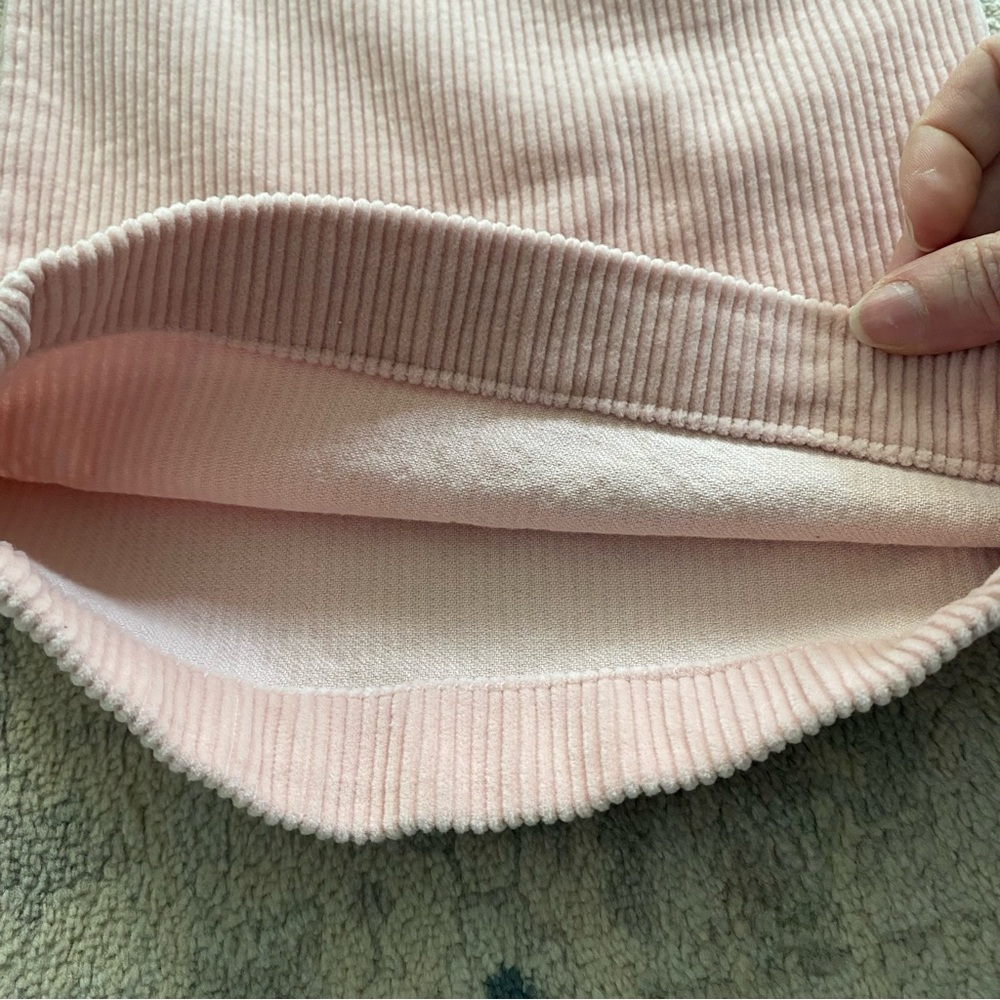 Sezane Corduroy Trouser FR 36 US 4 Light Pink Patch Pockets 100% Cotton Petite - Picture 6 of 13